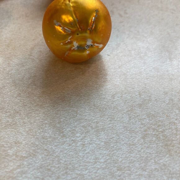 Vtg Lot 6 Fruit Glass Christmas Ornament Set Plum Grape 2 Pears Strawberry Apple - Picture 9 of 12